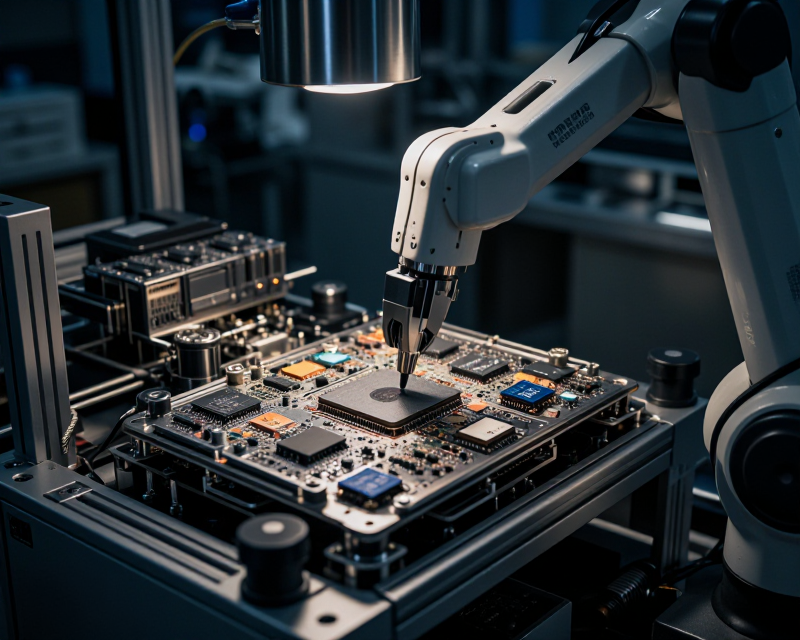 High-tech manufacturing concept