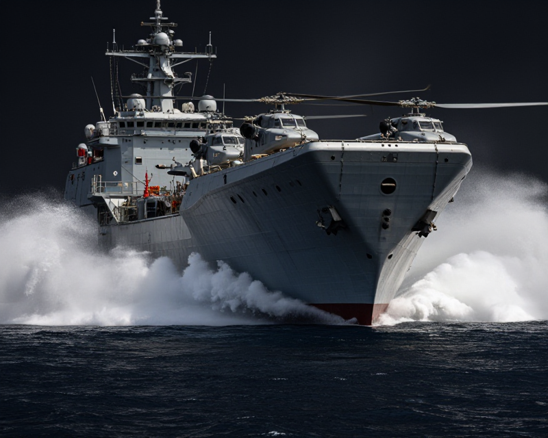 Amphibious Landing Drill Scene