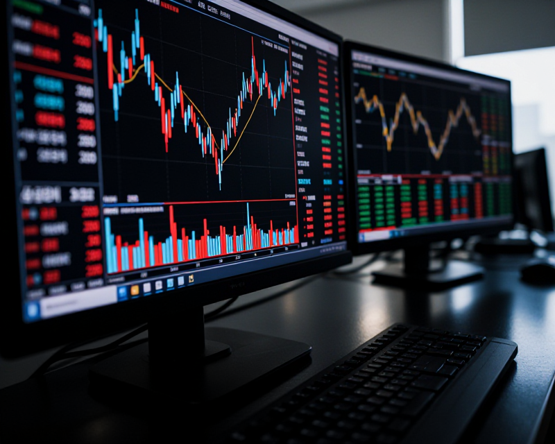 Stock Market Volatility Concept