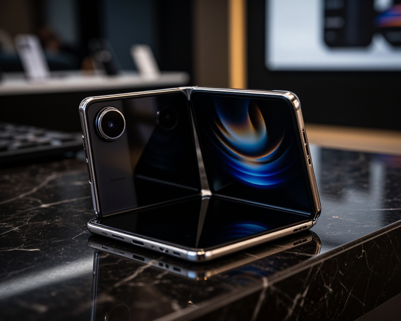 Premium Foldable Smartphone Contrast