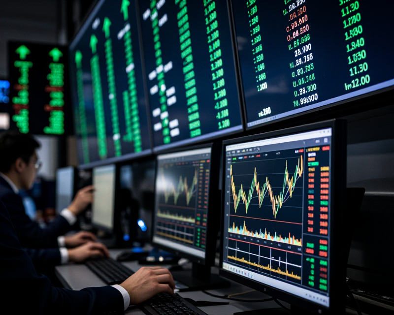 Stock Market Rebound Concept