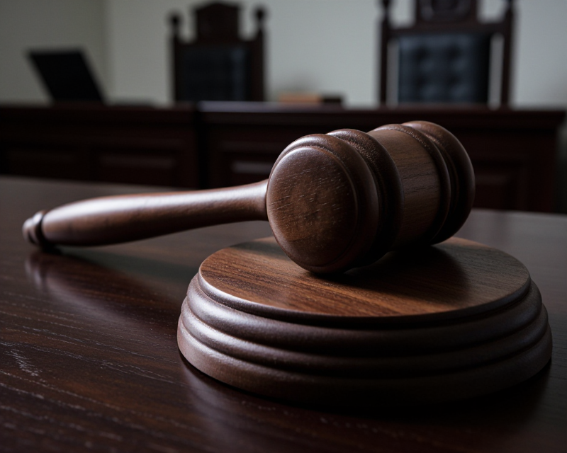 Dramatic Courtroom Gavel