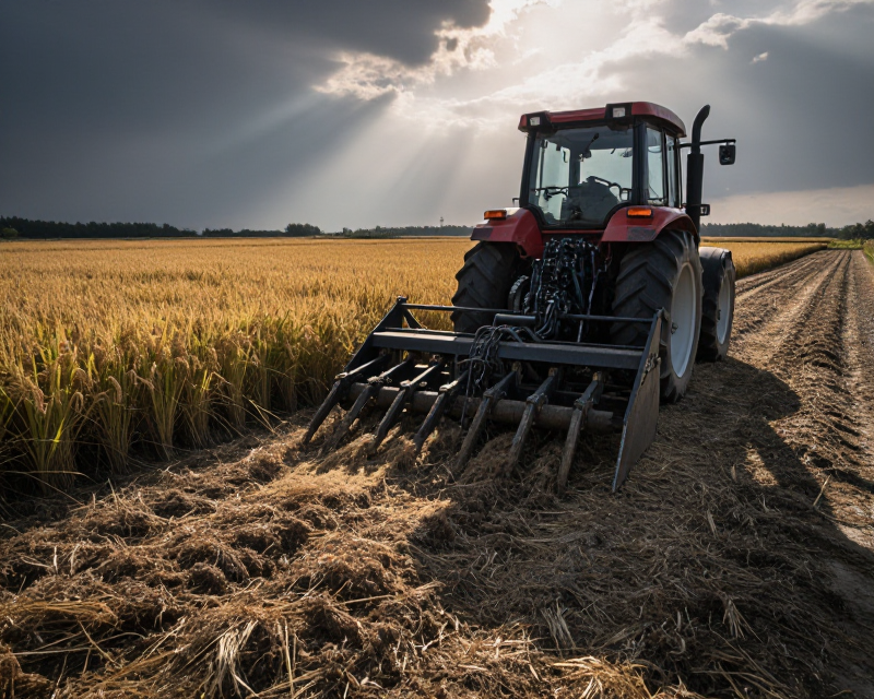 North Korean Harvest Mechanization